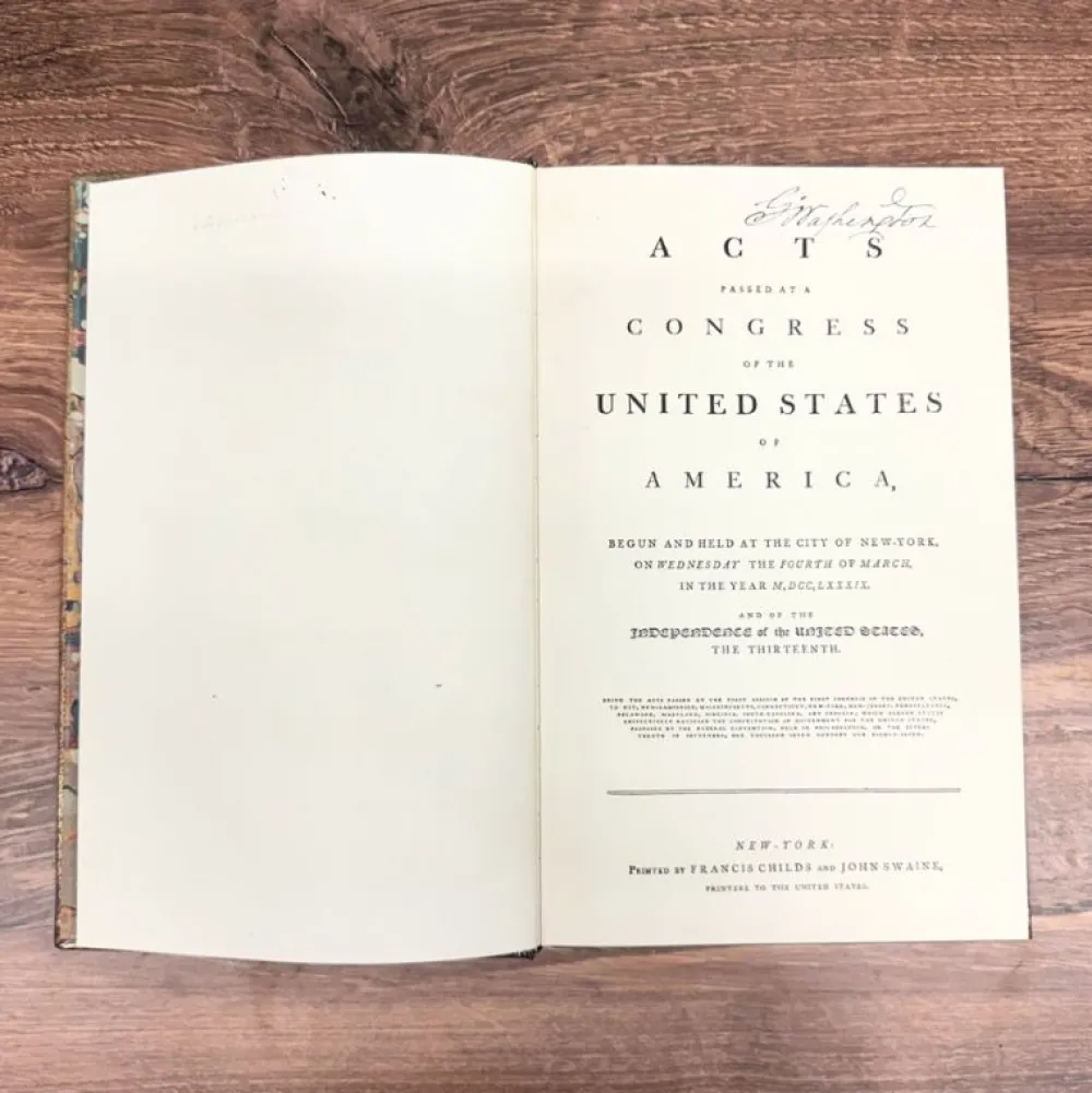 The Shops at Mount Vernon Acts Of Congress 1789 - Standard Edition