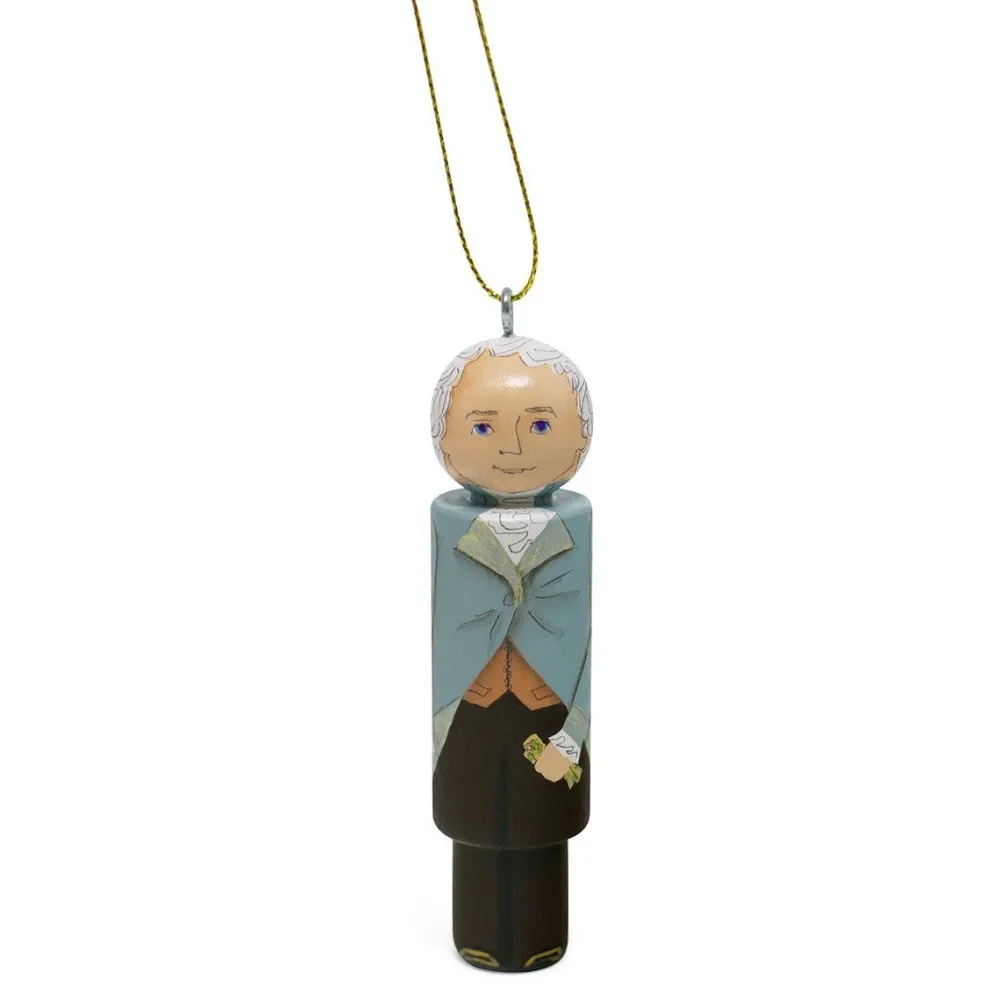 RACHAEL A. PEDEN Alexander Hamilton Wooden Ornament
