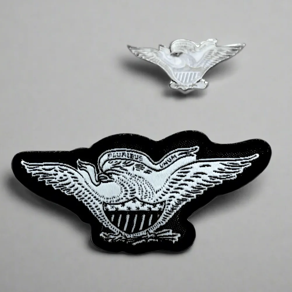 PINSOURCE American Eagle Patch and Lapel Pin