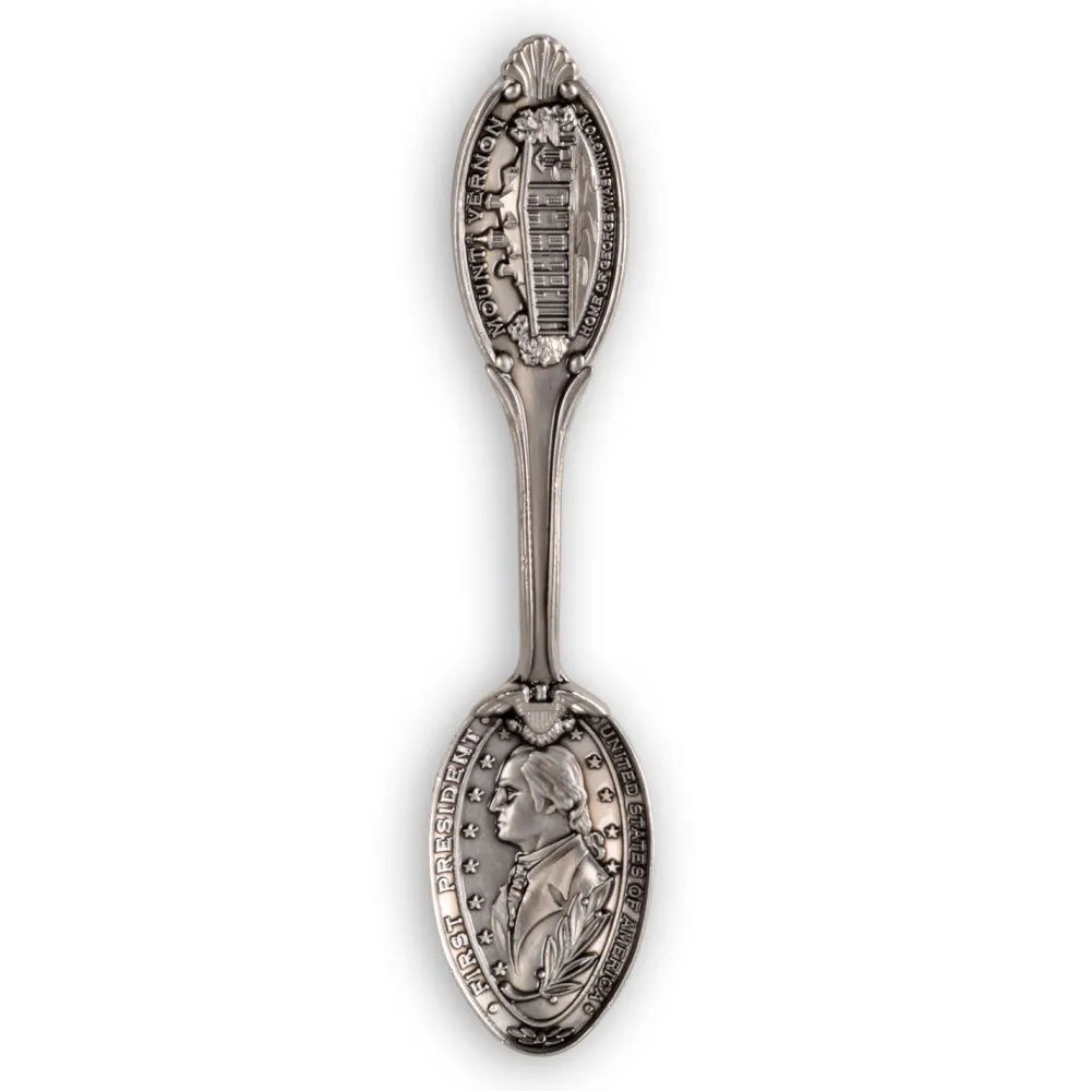 DESIGN MASTER ASSOCIATES Antique Collectible Spoon - George Washington - Mount Vernon