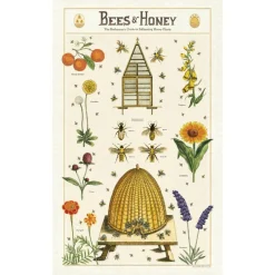 Cavallini Papers & Co. Inc Bees & Honey Tea Towel