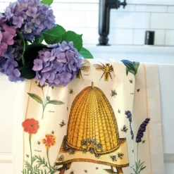 Cavallini Papers & Co. Inc Bees & Honey Tea Towel