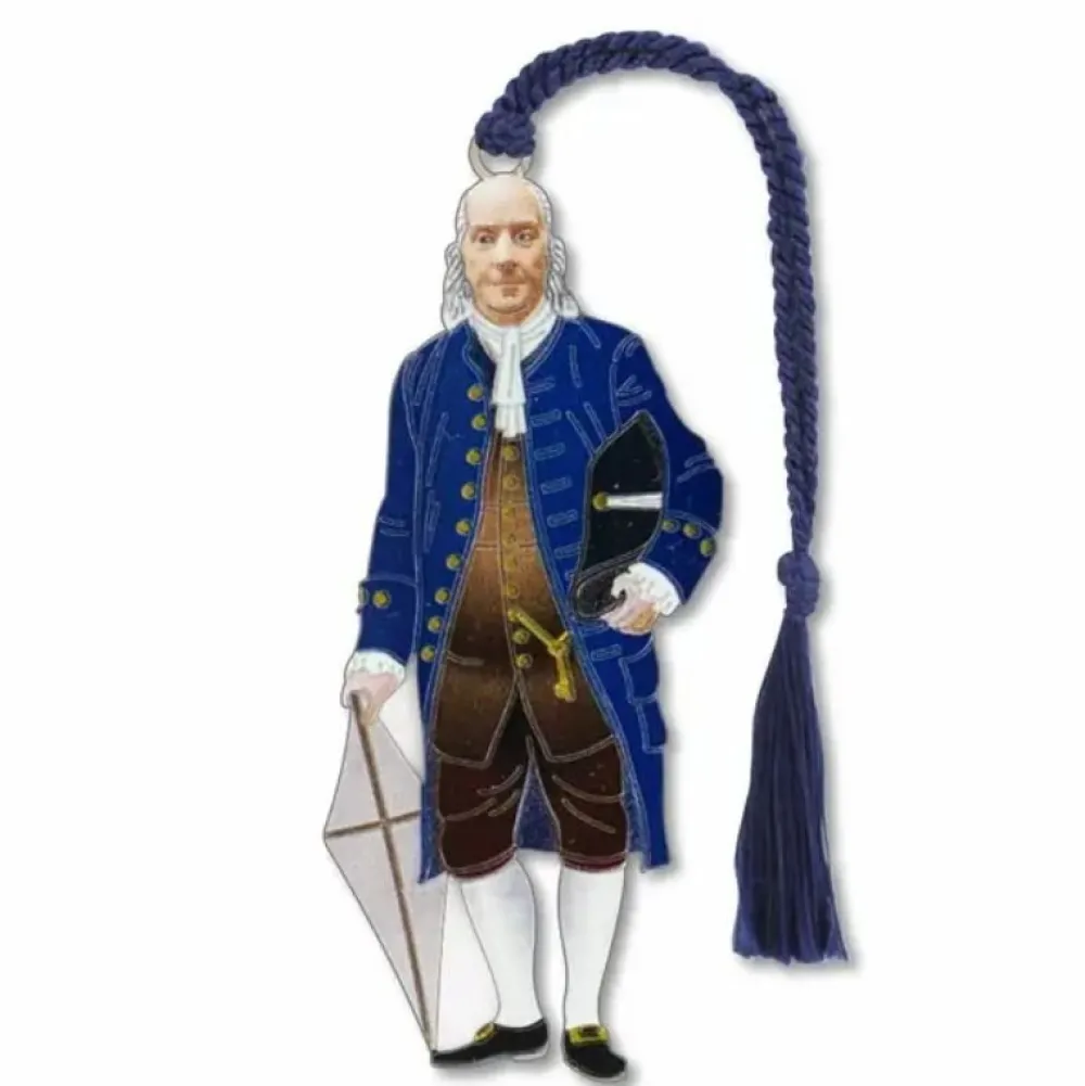 DAVID HOWELL AND COMPANY Ben Franklin Metal Bookmark