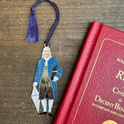 DAVID HOWELL AND COMPANY Ben Franklin Metal Bookmark