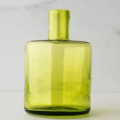 BLENKO GLASS COMPANY Blenko Barrel Olive Bud Vase