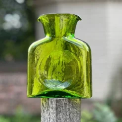 BLENKO GLASS COMPANY Blenko Water Bottle - Olive Water Bottle - Large or Mini