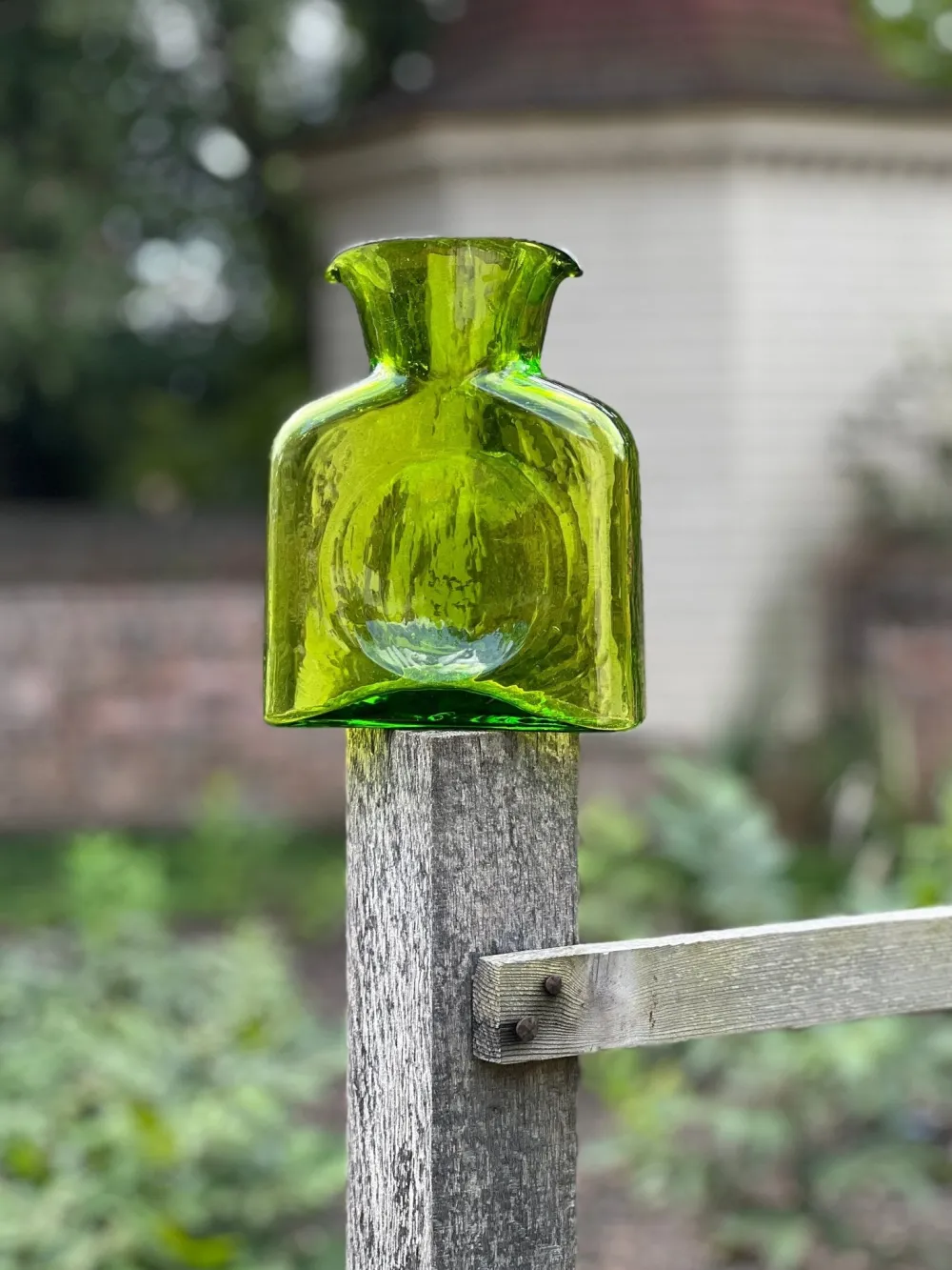 BLENKO GLASS COMPANY Blenko Water Bottle - Olive Water Bottle - Large or Mini