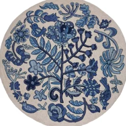 Michaelian Home Bloomer Morning - Round Area Rug