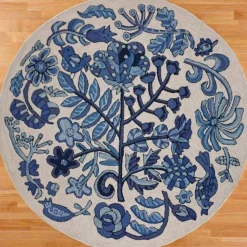Michaelian Home Bloomer Morning - Round Area Rug