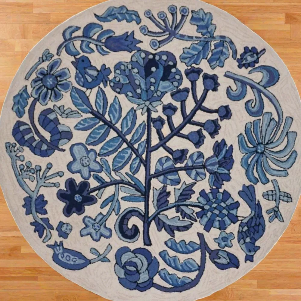 Michaelian Home Bloomer Morning - Round Area Rug