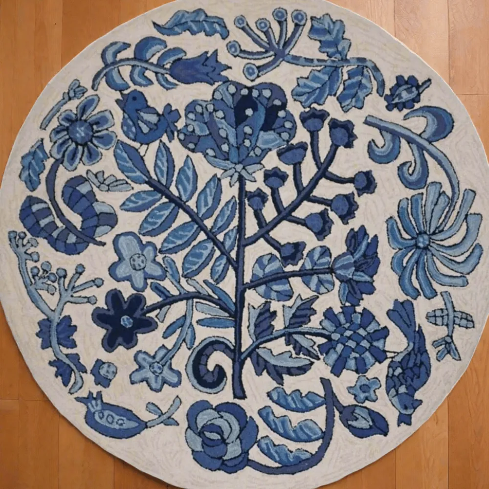 Michaelian Home Bloomer Morning - Round Area Rug