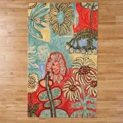 Michaelian Home Bloomer Mum Rug - By