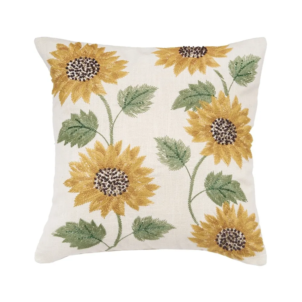 C & F ENTERPRISE Blooming Sunflower Pillow