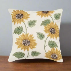 C & F ENTERPRISE Blooming Sunflower Pillow