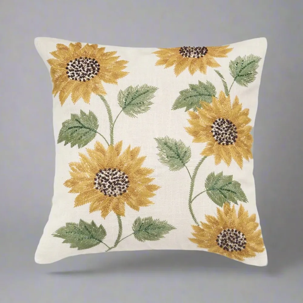 C & F ENTERPRISE Blooming Sunflower Pillow