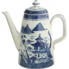MOTTAHEDEH & COMPANY, INC Blue Canton Coffee Pot by Mottahedeh
