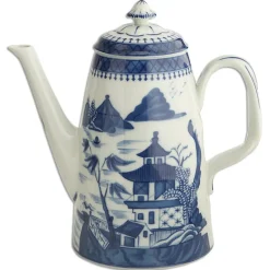 MOTTAHEDEH & COMPANY, INC Blue Canton Coffee Pot by Mottahedeh