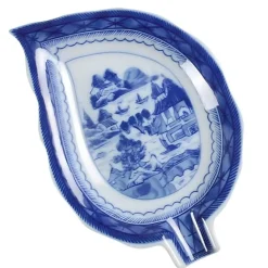 MOTTAHEDEH & COMPANY, INC Blue Canton Leaf Dish