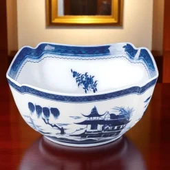 MOTTAHEDEH & COMPANY, INC Blue Canton Oval Bowl