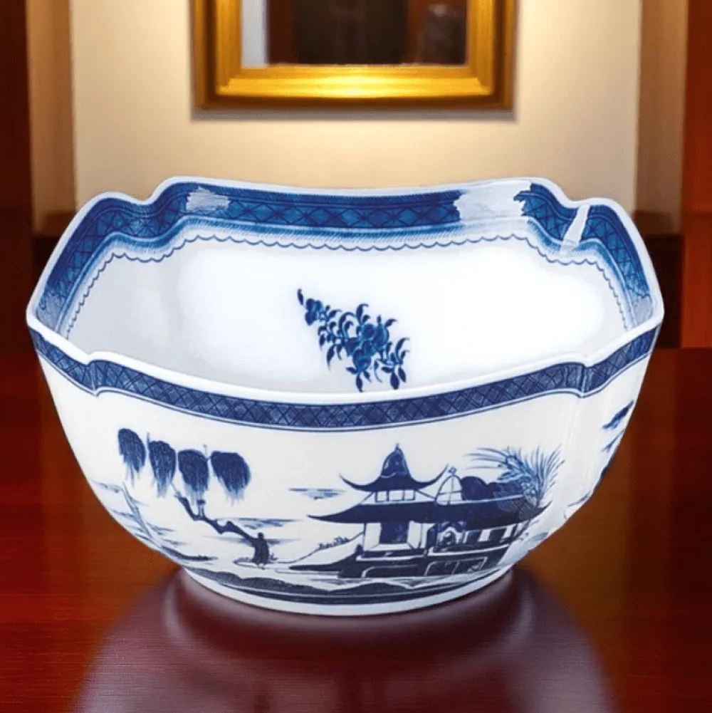 MOTTAHEDEH & COMPANY, INC Blue Canton Oval Bowl
