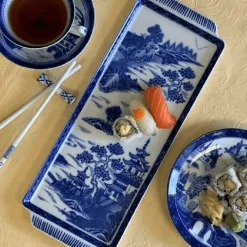 MOTTAHEDEH & COMPANY, INC Blue Canton Sandwich Tray