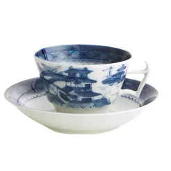 MOTTAHEDEH & COMPANY, INC Blue Canton Tea Cup and Saucer