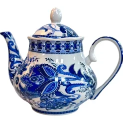 HOME ESSENTIALS Blue Willow Chintz Teapot