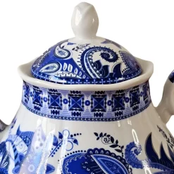 HOME ESSENTIALS Blue Willow Chintz Teapot