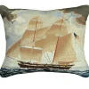 Michaelian Home Brig Georgiana Ship Wool Pillow By