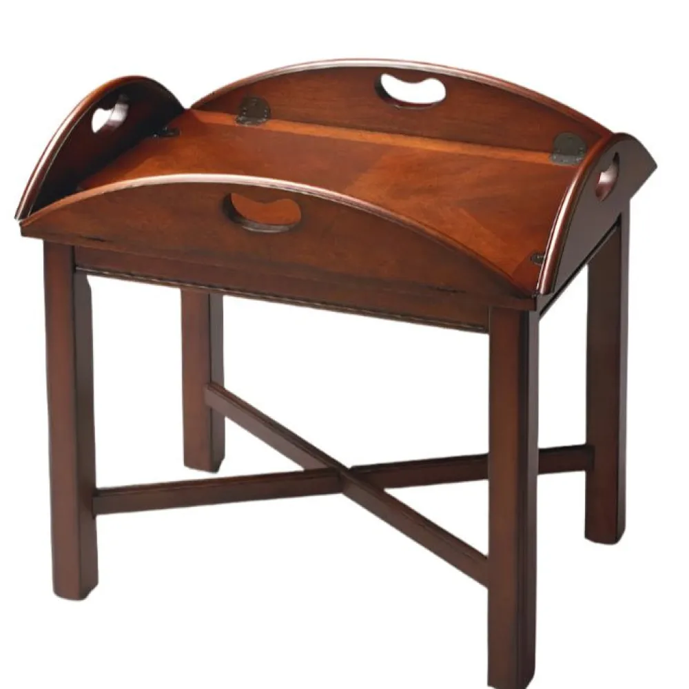 BUTLER SPECIALTY COMPANY Carlisle Oval Wood Coffee Table- Cherry by Butler Specialty