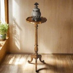 BUTLER SPECIALTY COMPANY Chatsworth Pedestal Plant Stand- Oak By Butler Specialty