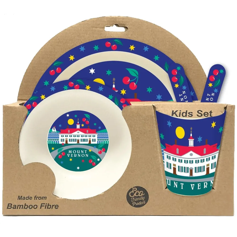 CHARLES PRODUCTS INC. Children's Dish Set - Bamboo Dish Set