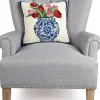 PEKING HANDICRAFT, INC Chinoiserie Tulip Pillow
