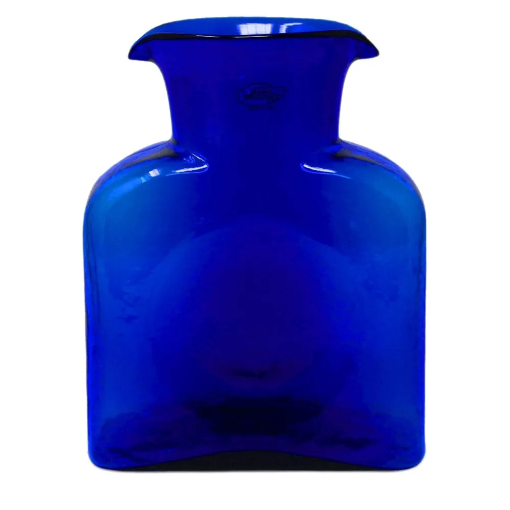 The Shops at Mount Vernon Cobalt Blue Water Bottle Blenko Glass - Mini or Large