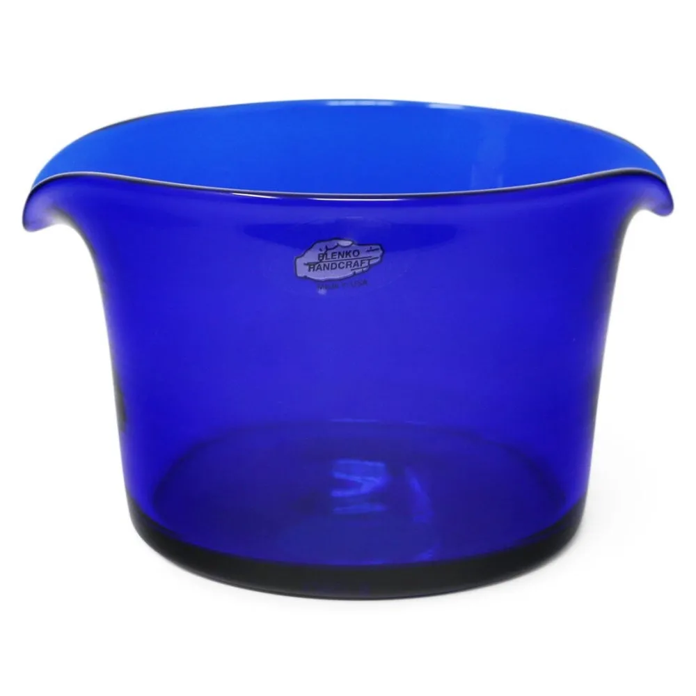 BLENKO GLASS COMPANY Cobalt Wine Rinser