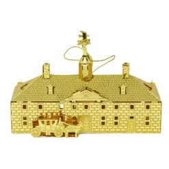 DESIGN MASTER ASSOCIATES 3D Brass Mount Vernon Mansion Ornament