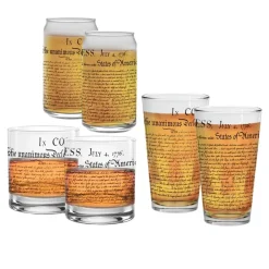 Capsco Inc Declaration of Independence Glassware