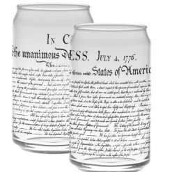 Capsco Inc Declaration of Independence Tall Glassware