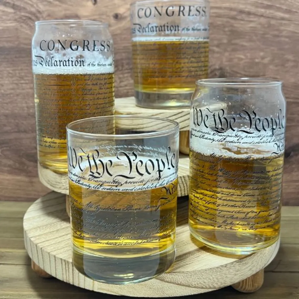 Capsco Inc Declaration of Independence Tall Glassware