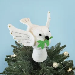 DESIGN MASTER ASSOCIATES Dove of Peace Felt Tree Topper