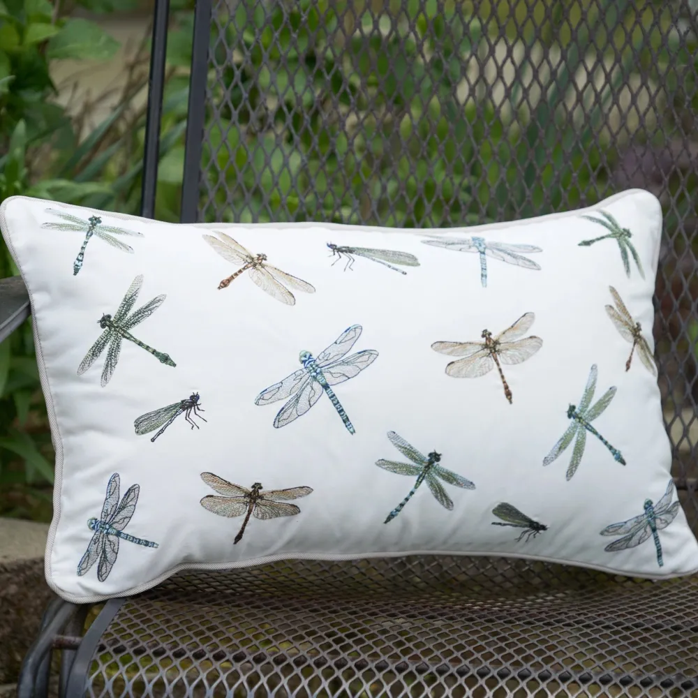 C & F ENTERPRISE Dragonfly Indoor Outdoor Lumbar Pillow