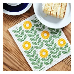 THREE BLUEBIRDS Eco-friendly Swedish Dishcloth - Sunflowers