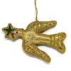 ST NICOLAS LTD. Embroidered Dove of Peace Ornament