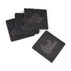 DESIGN MASTER ASSOCIATES Etched Slate Coasters - set of 4