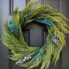 ALLSTATE FLORAL Faux Holiday Wreath - Blueberry Greenery Wreath