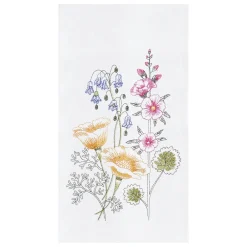 C & F ENTERPRISE Floral Garden Flour Sack Kitchen Towel