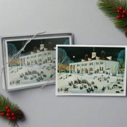The Shops at Mount Vernon Folk Art Mount Vernon, East Front Christmas Cards