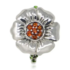 Women Color Craft Inc Front Parlor Garnet Sterling Silver Ring