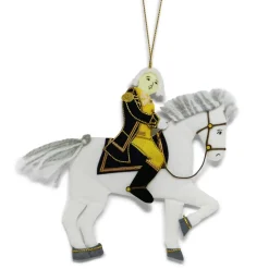 ST NICOLAS LTD. George Washington & Blueskin Ornament