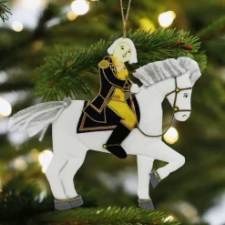 ST NICOLAS LTD. George Washington & Blueskin Ornament